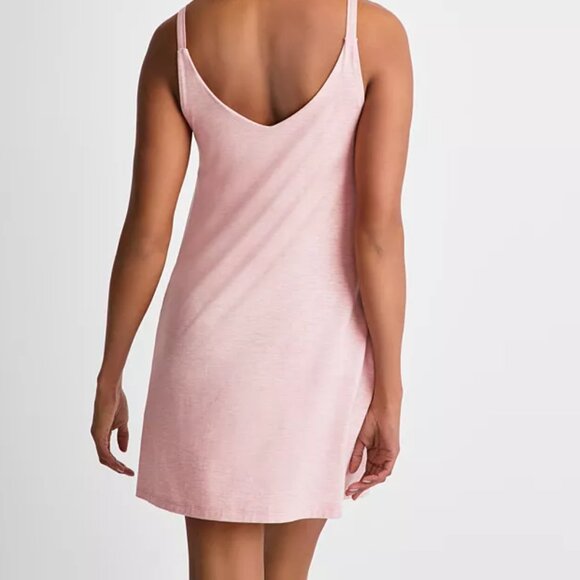 State of Day Fluid Knit Solid Tank Chemise Blush Heather NWT Sz L - Picture 3 of 6